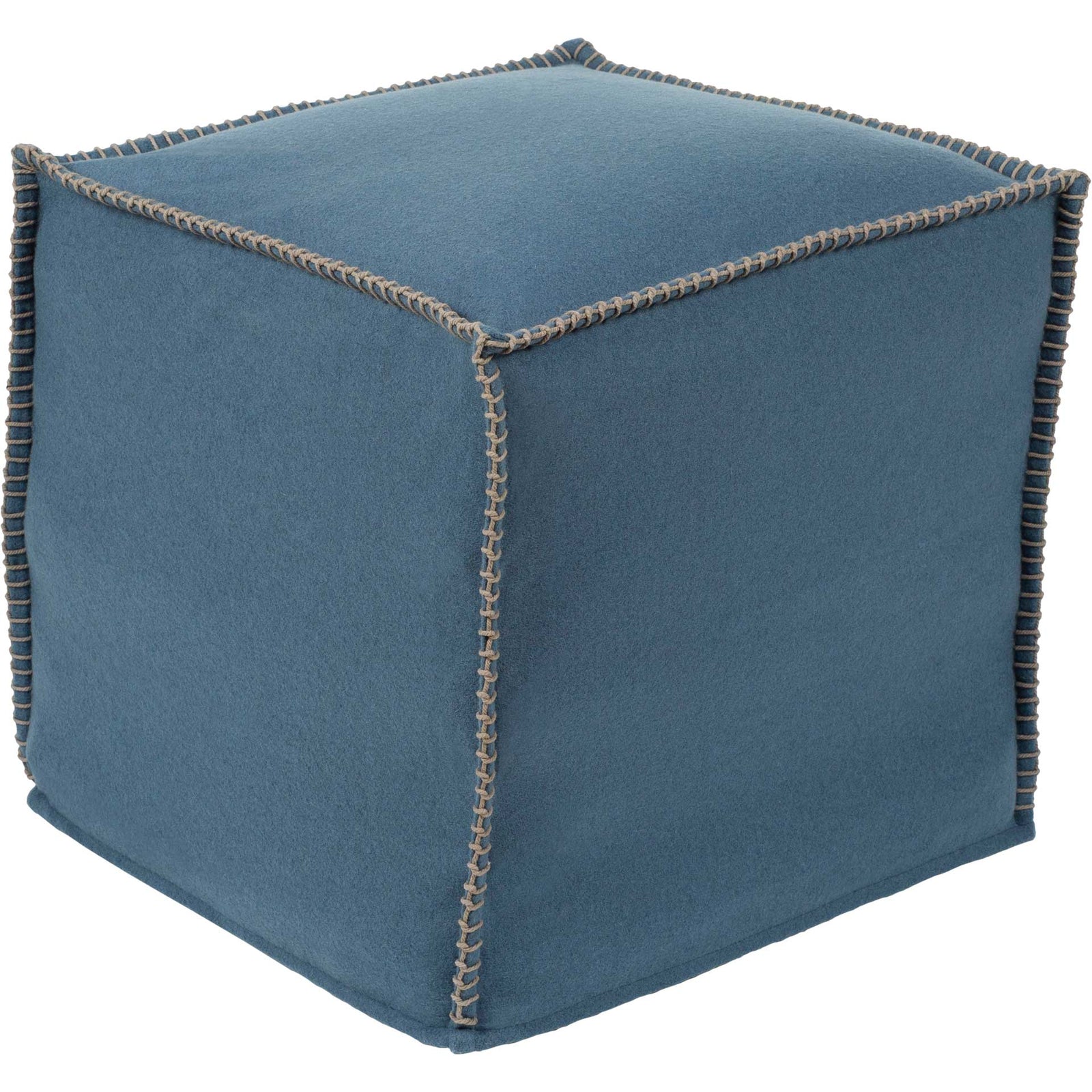 Simon Pouf Denim/Sea Foam
