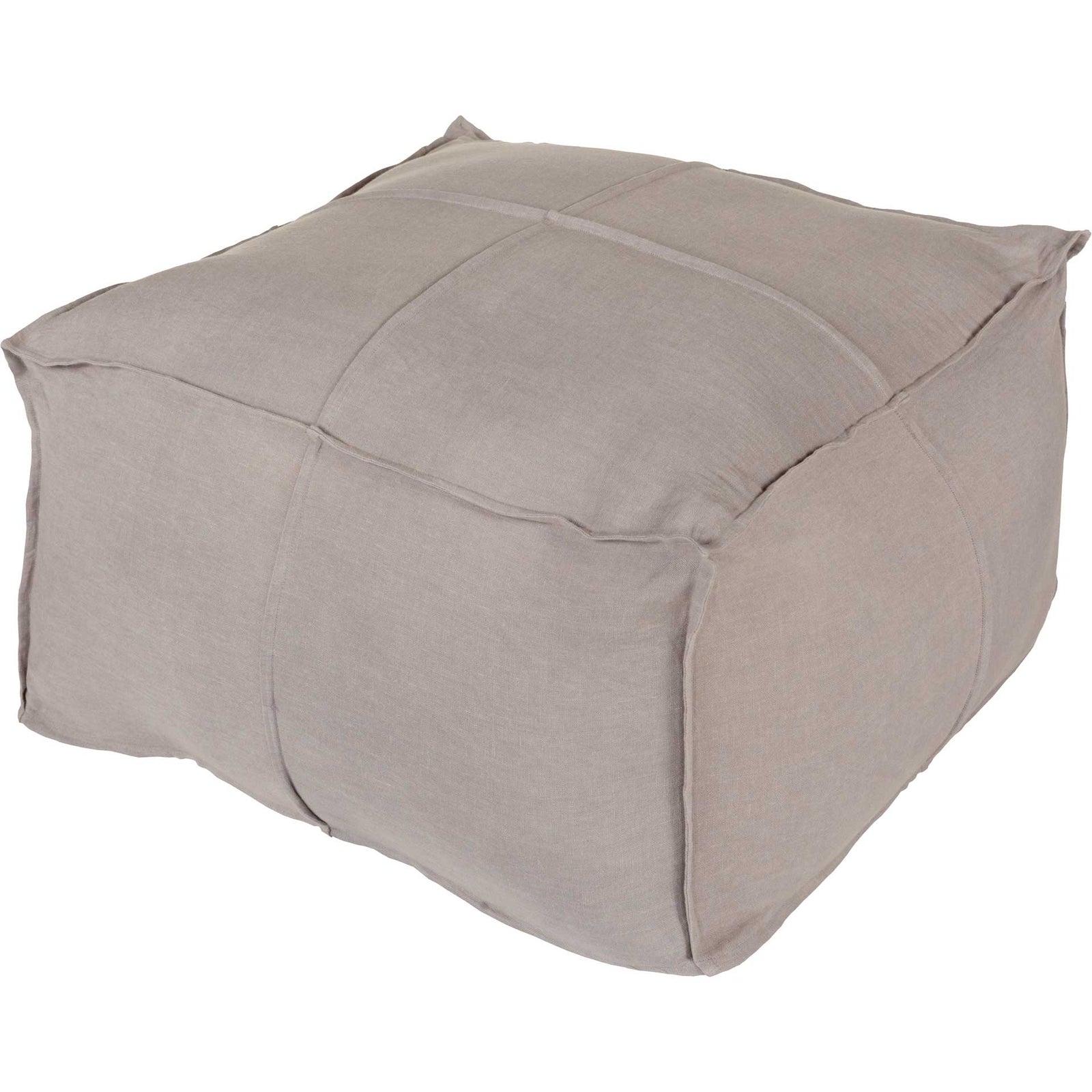 Solomon Pouf Medium Gray