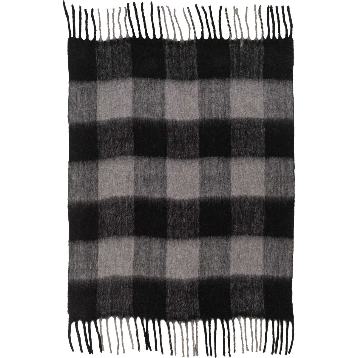 Sterling Throw Medium Gray/Black