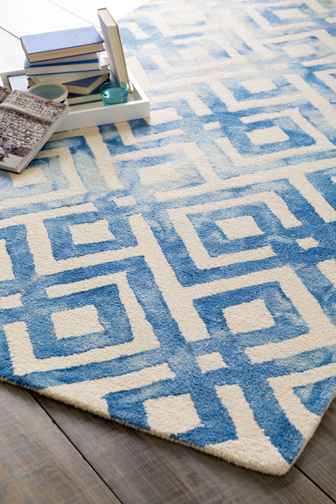 Serafina Aqua/Slate Area Rug