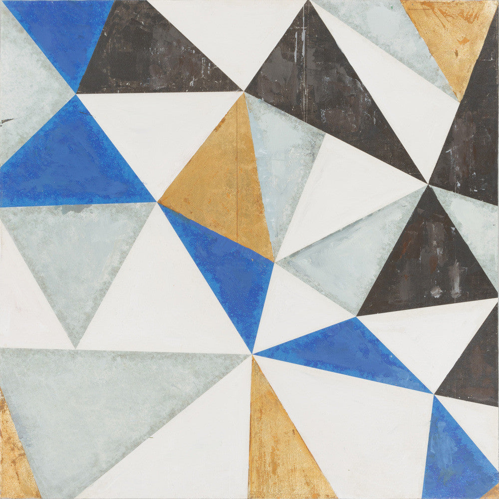 Triangle Blue Wall Art