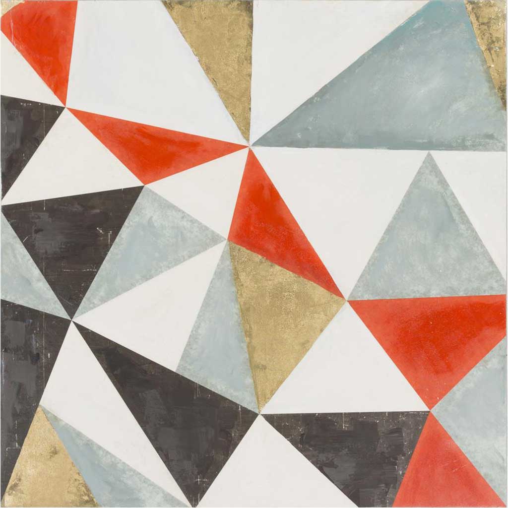 Triangle Red Wall Art