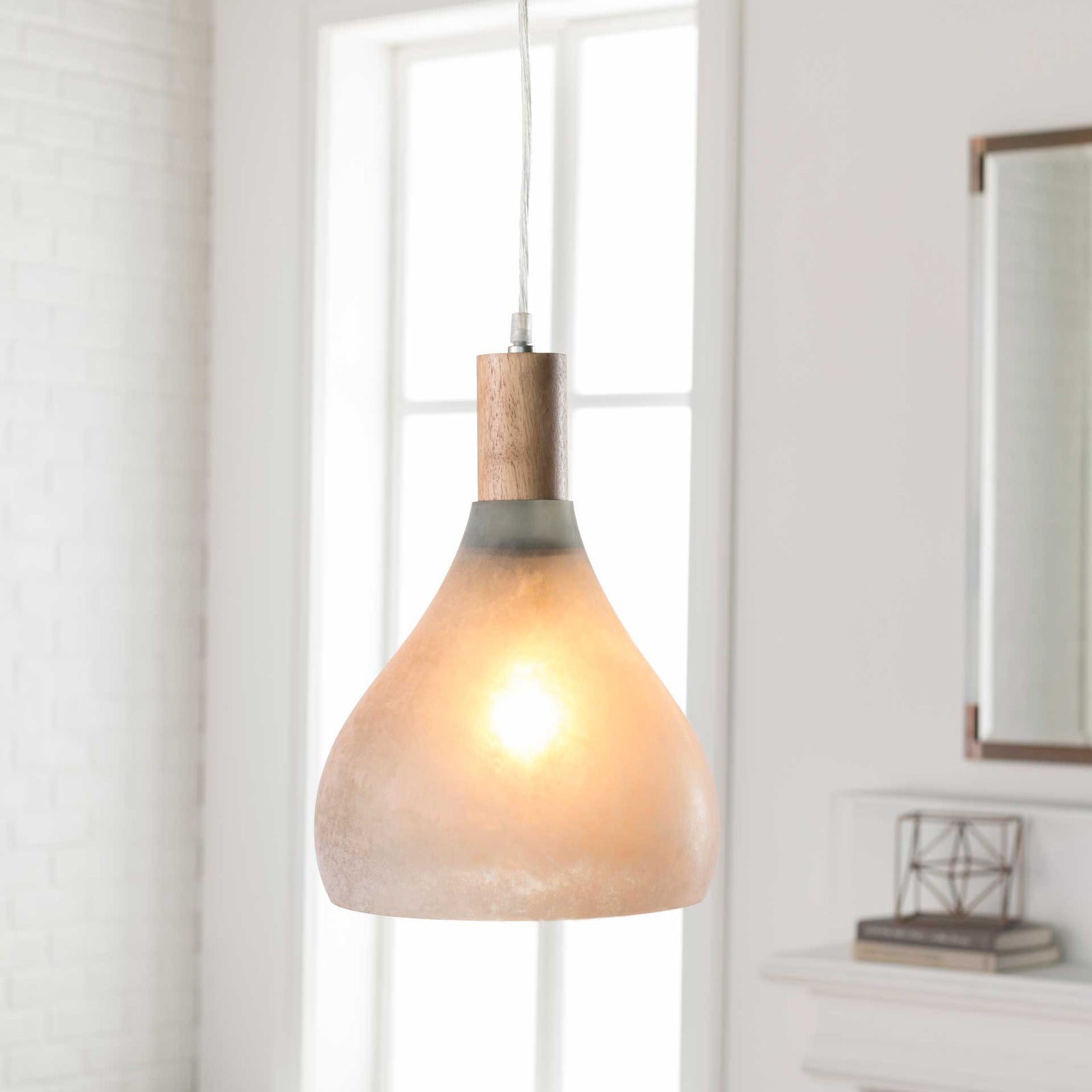 Stockton Round Pendant Light Gray/Light Gray