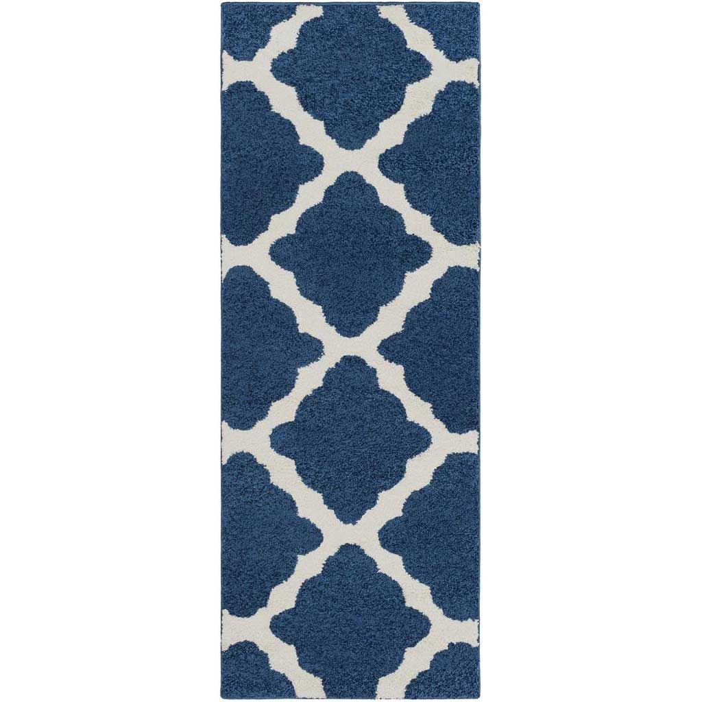Swift Cobalt/Ivory Runner Rug