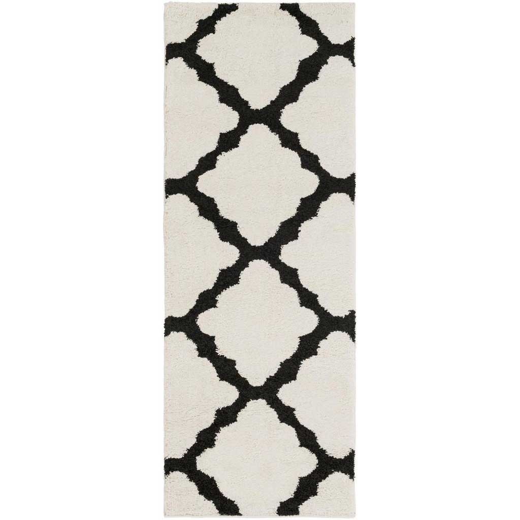 Swift Ivory/Black Runner Rug