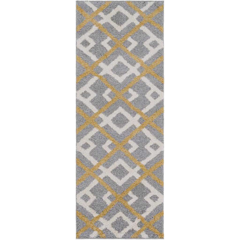 Swift Gold/Light Gray/Ivory Runner Rug