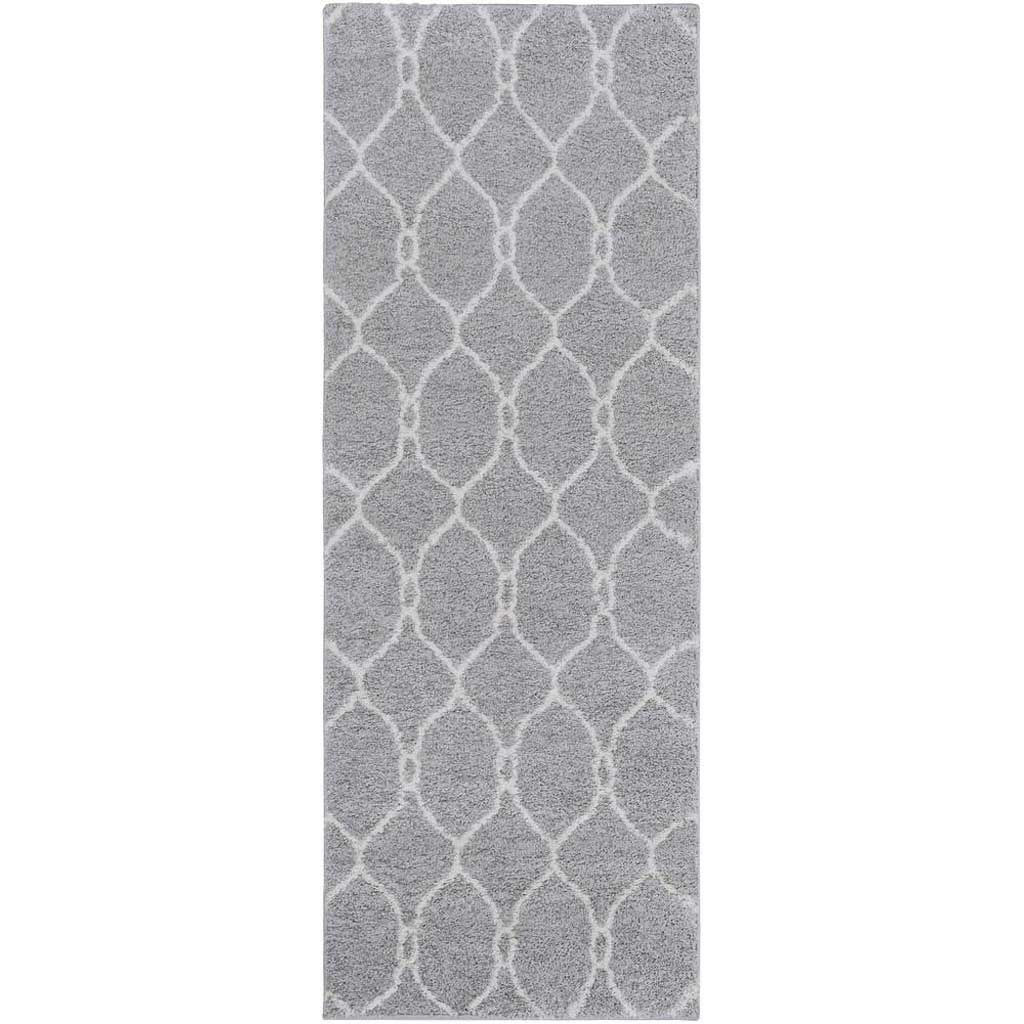 Swift Light Gray/Ivory/Mint Runner Rug