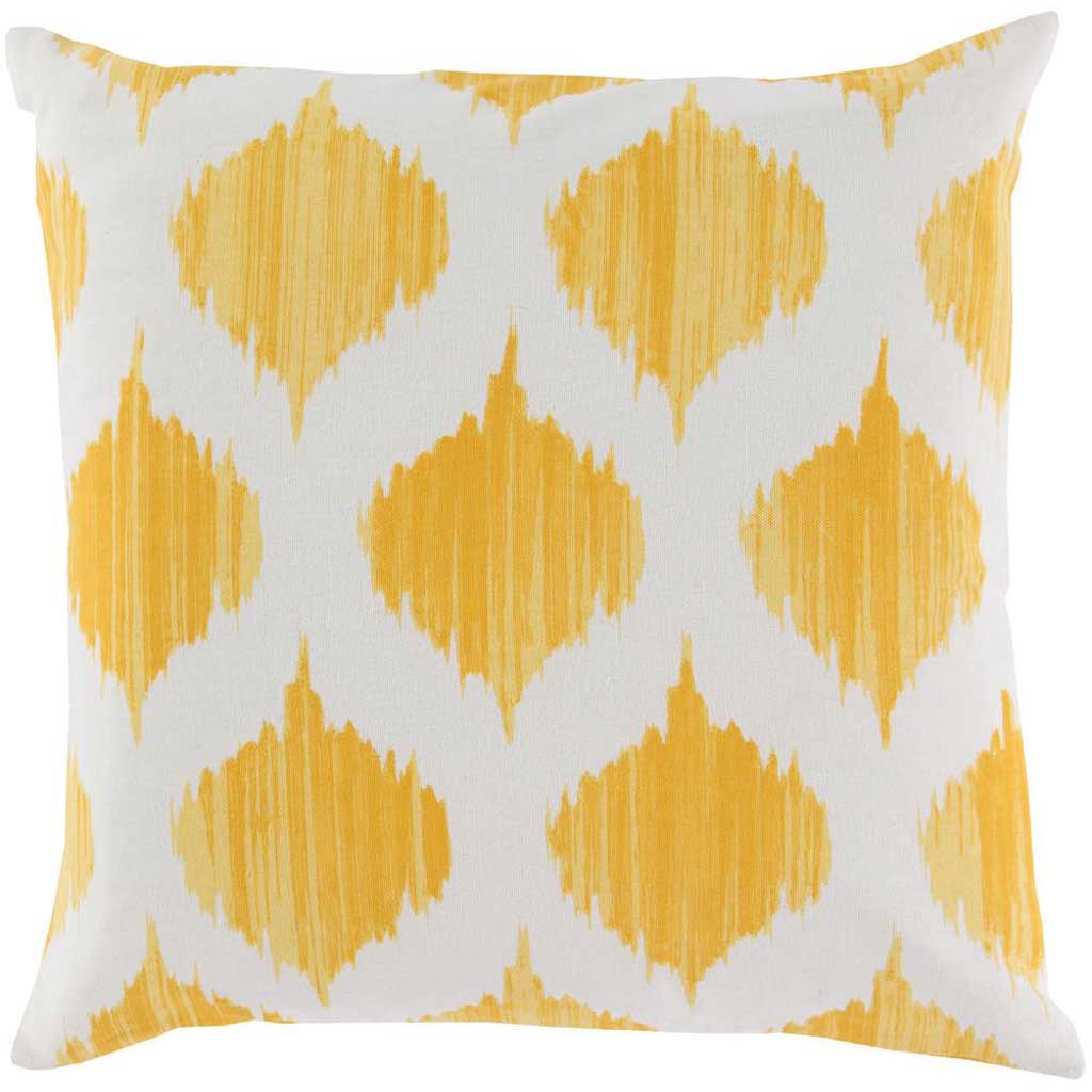 Exquisite in Ikat Sunflower/Ivory Pillow