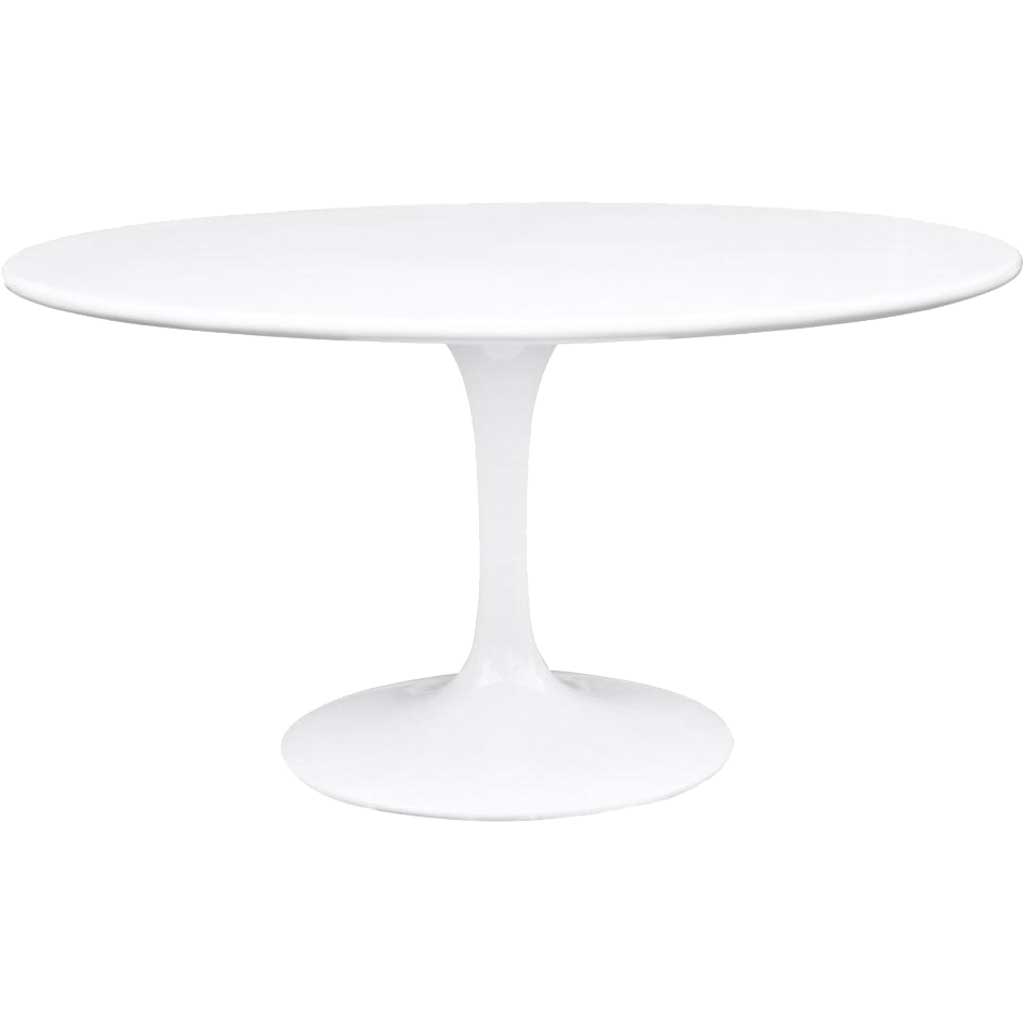 Forum 60" Fiberglass Dining Table White