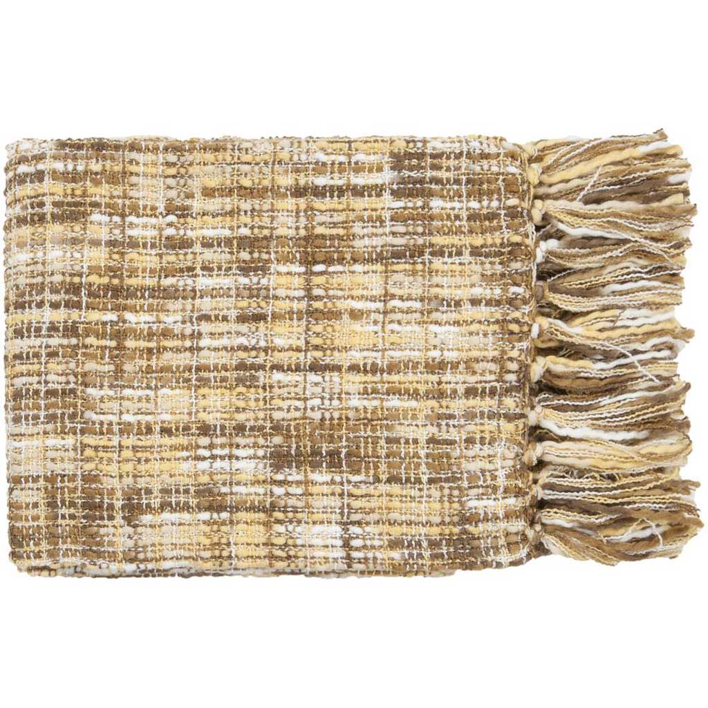 Tabitha Textural Neutral/Brown Throw