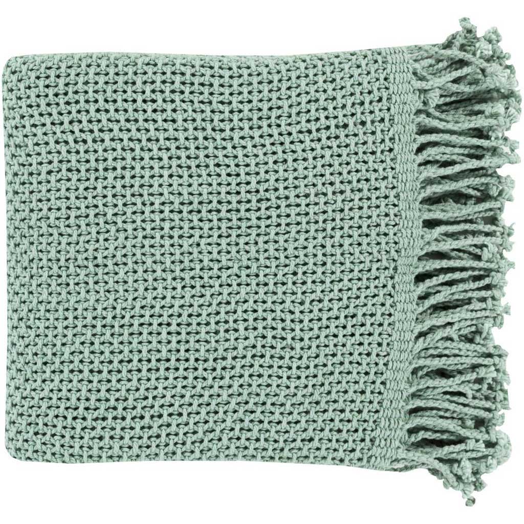 Tibey Solid Teal Throw