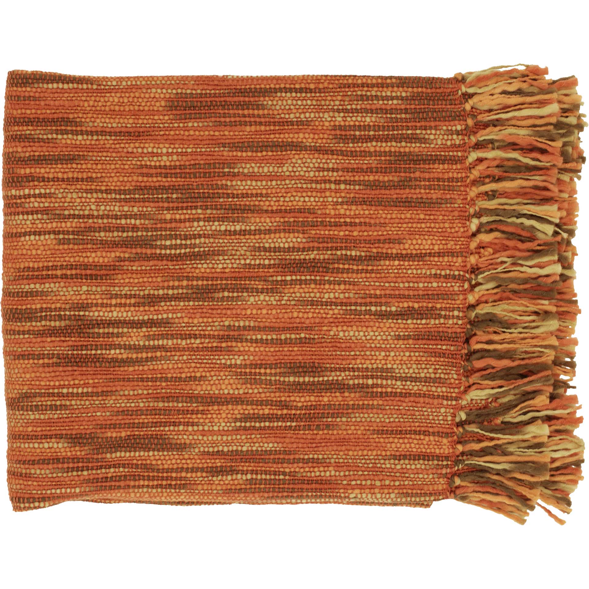 Tara Throw Rust/Khaki/Dark Brown - Froy.com