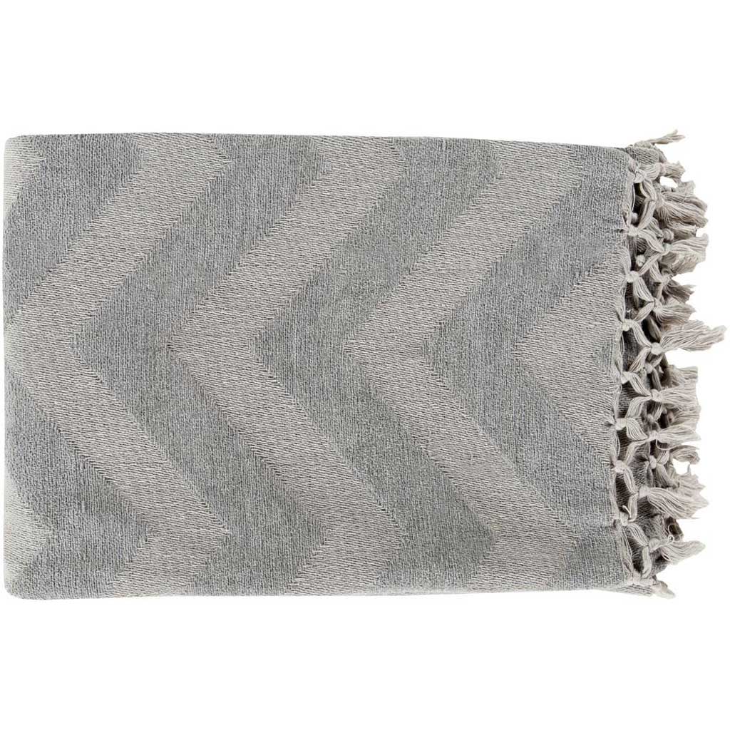Thacker Geometric Gray Throw