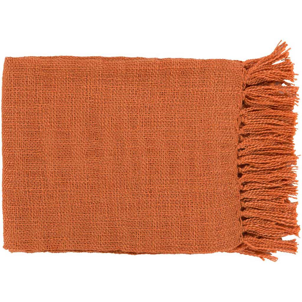 Tilda Solid Orange Throw