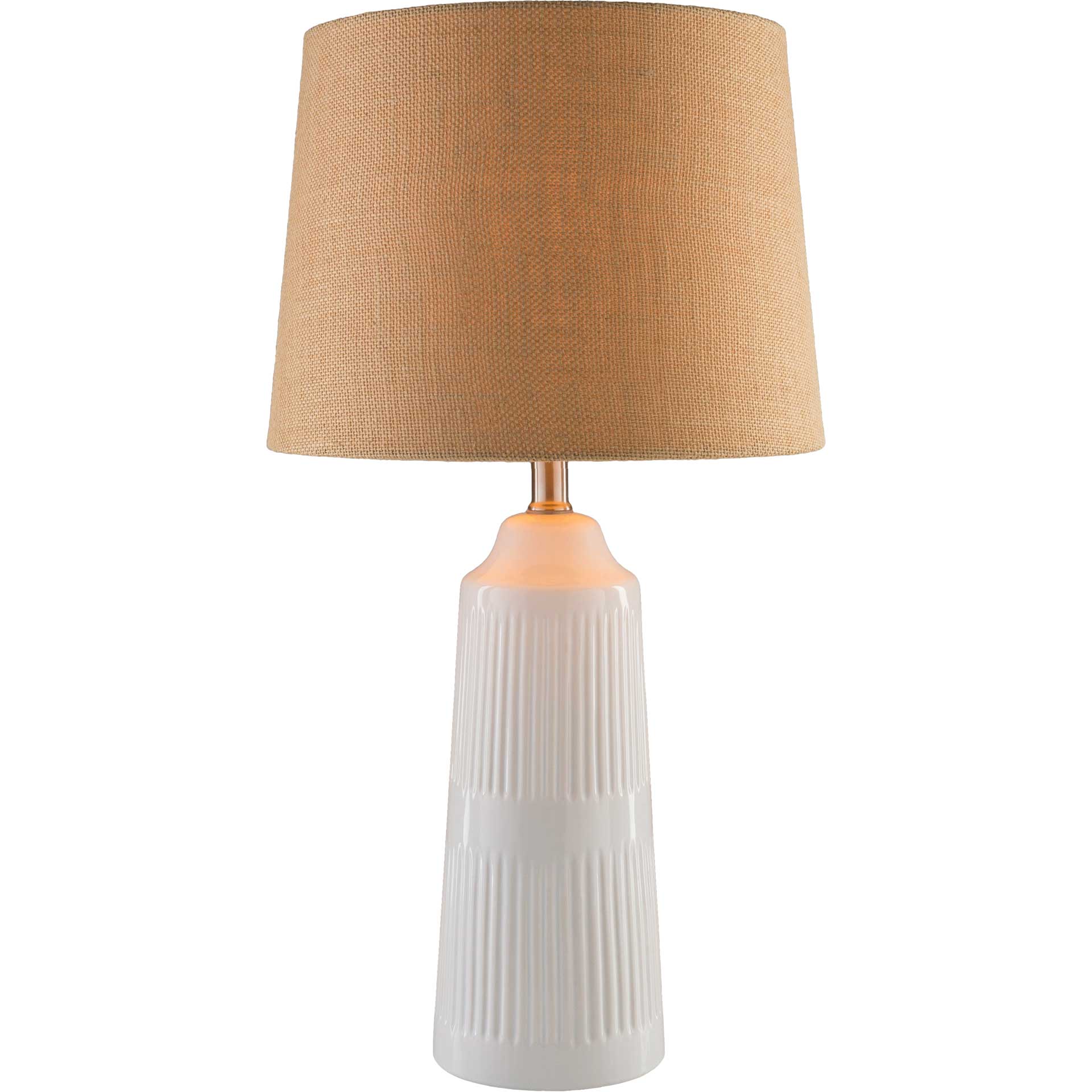 Tatum Table Lamp Camel/White/Natural