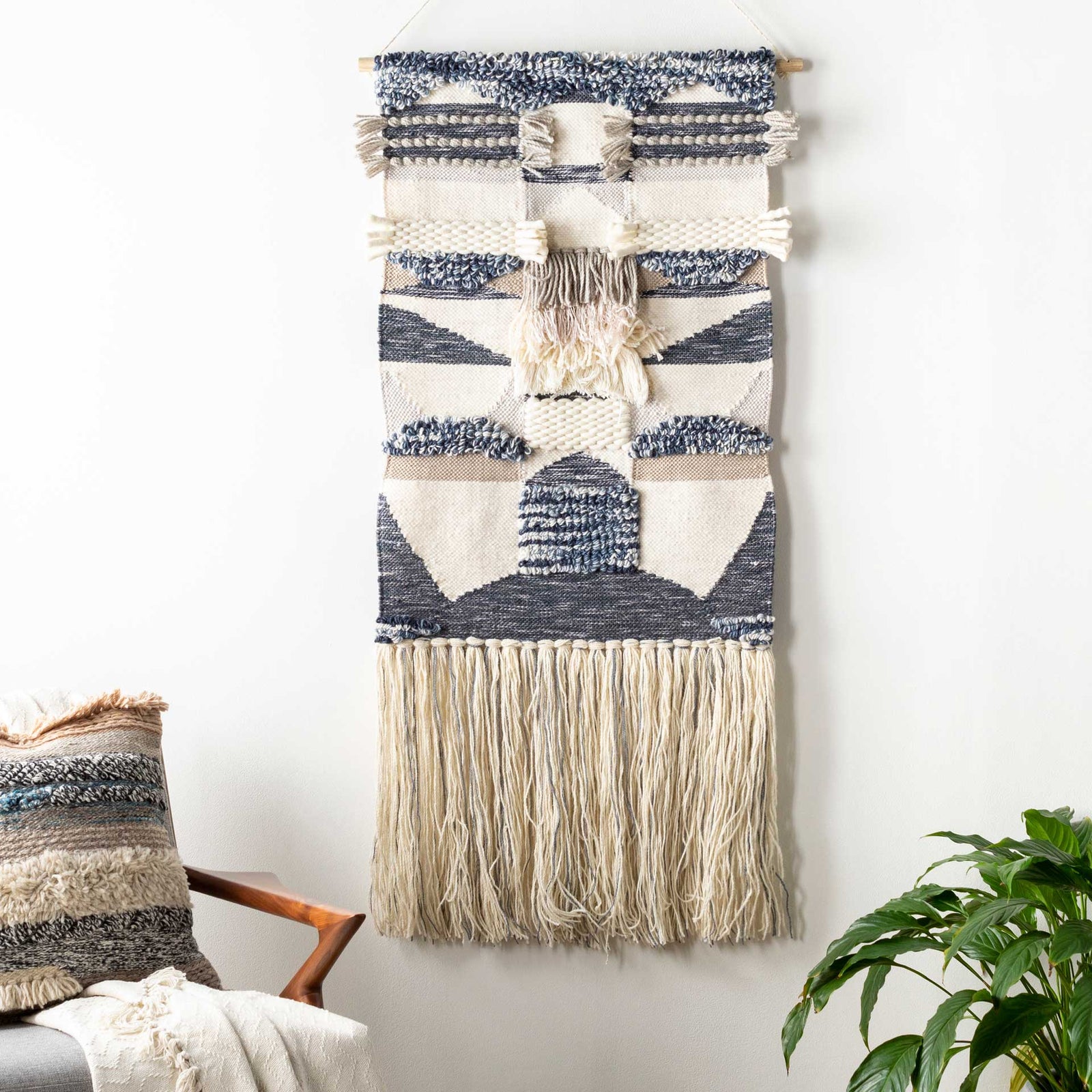 Teagan Wall Hanging Cream/Light Gray/Ivory
