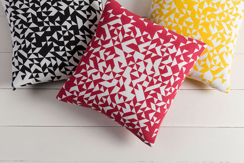 Stately Static Sunflower/Ivory Pillow