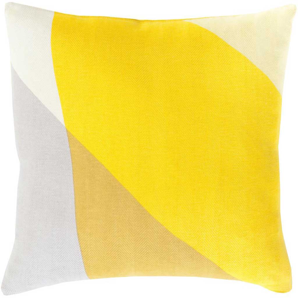 Pertaining to Points Lemon/Gold Pillow