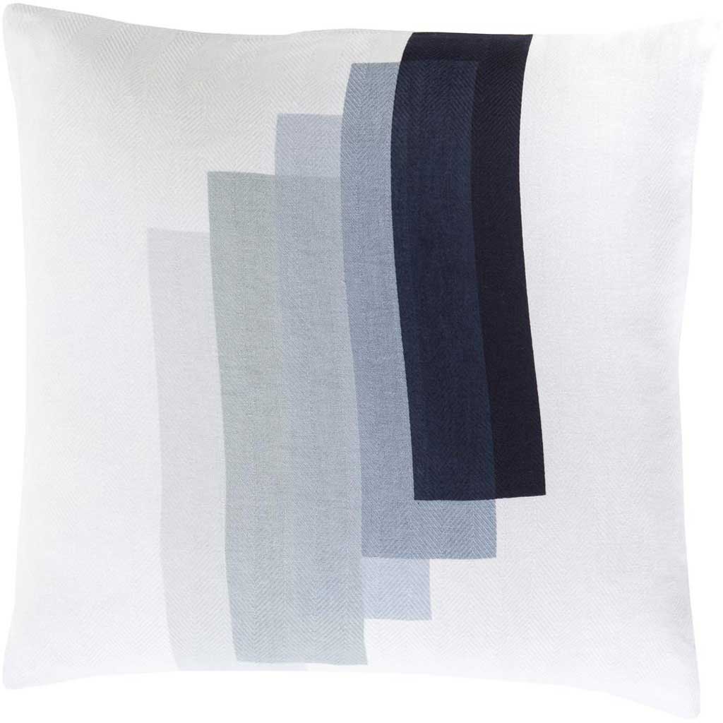Illustrious Illustrations Ivory/Sea Foam Pillow