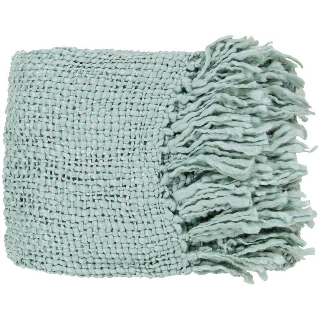 Tobias Solid Teal Throw
