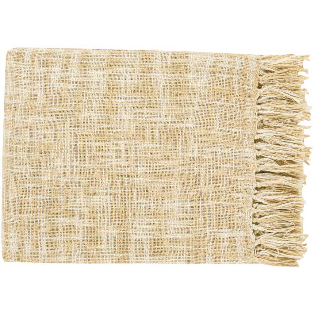Tori Solid Ivory/Butter Throw