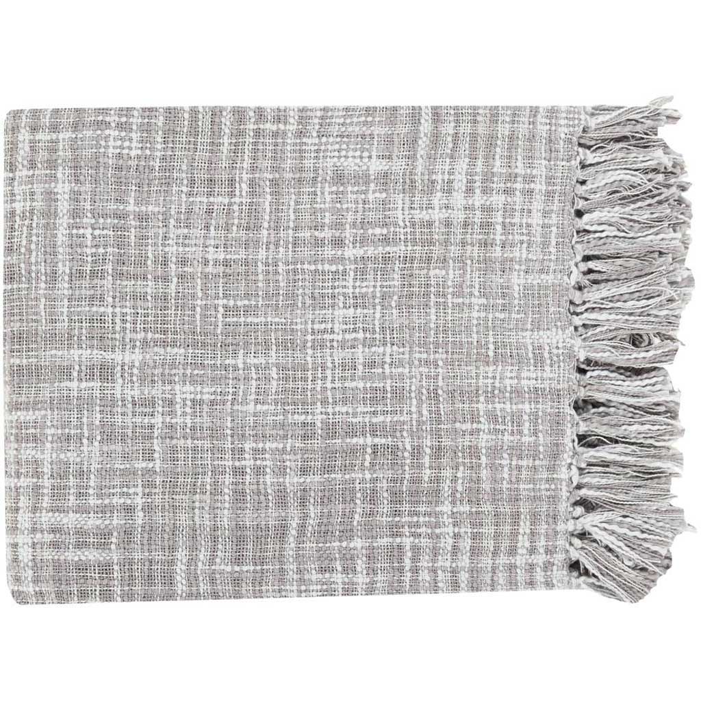 Tori Solid Gray Throw