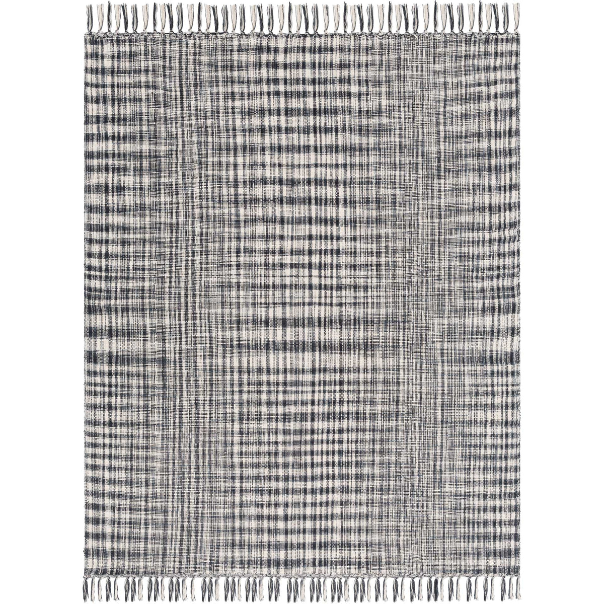 Tobias Throw Charcoal/Medium Gray/Cream