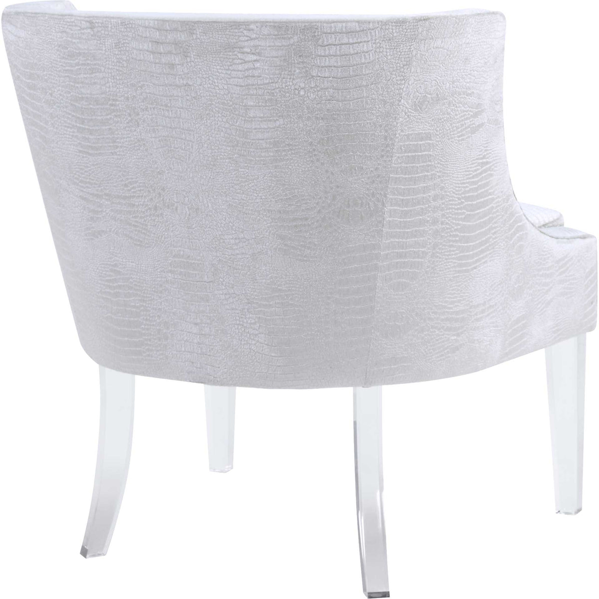 Myrtis Croc Chair Silver