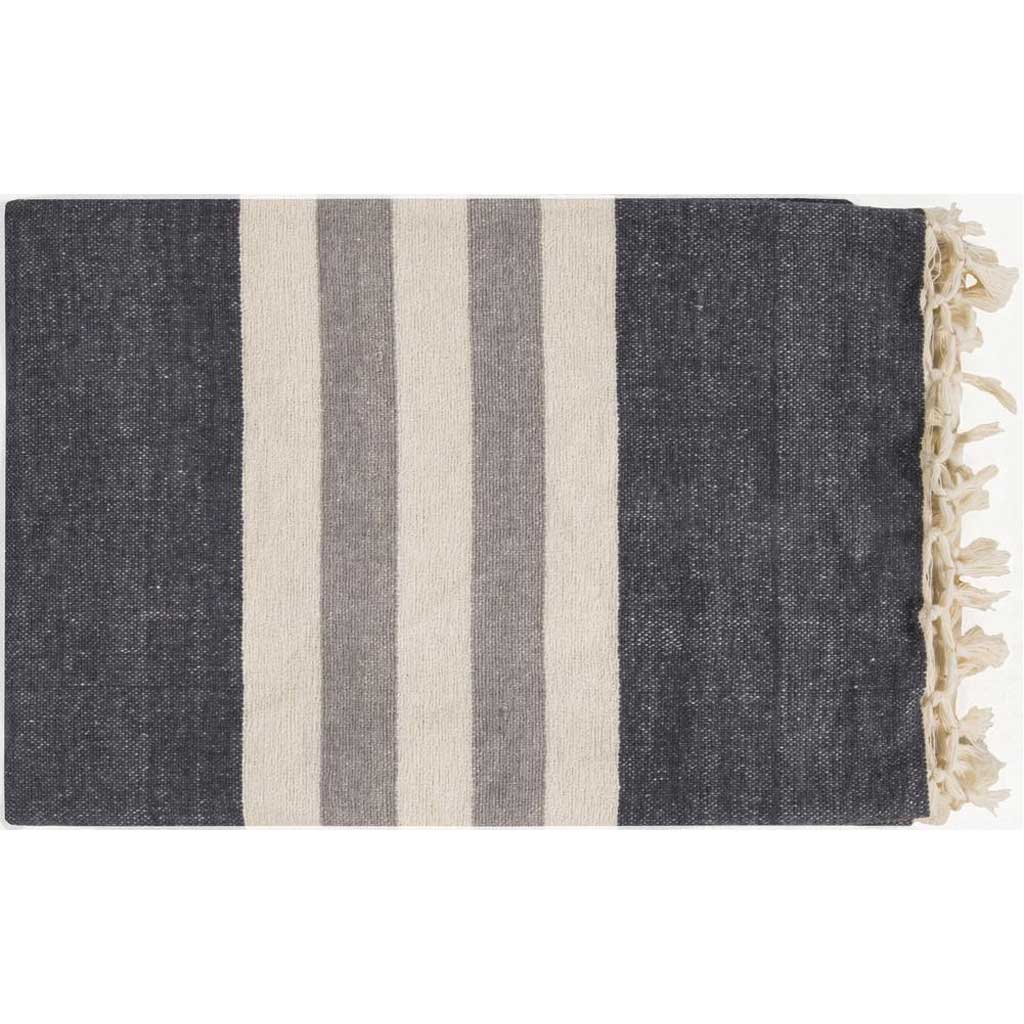 Troy Stripes Gray Throw