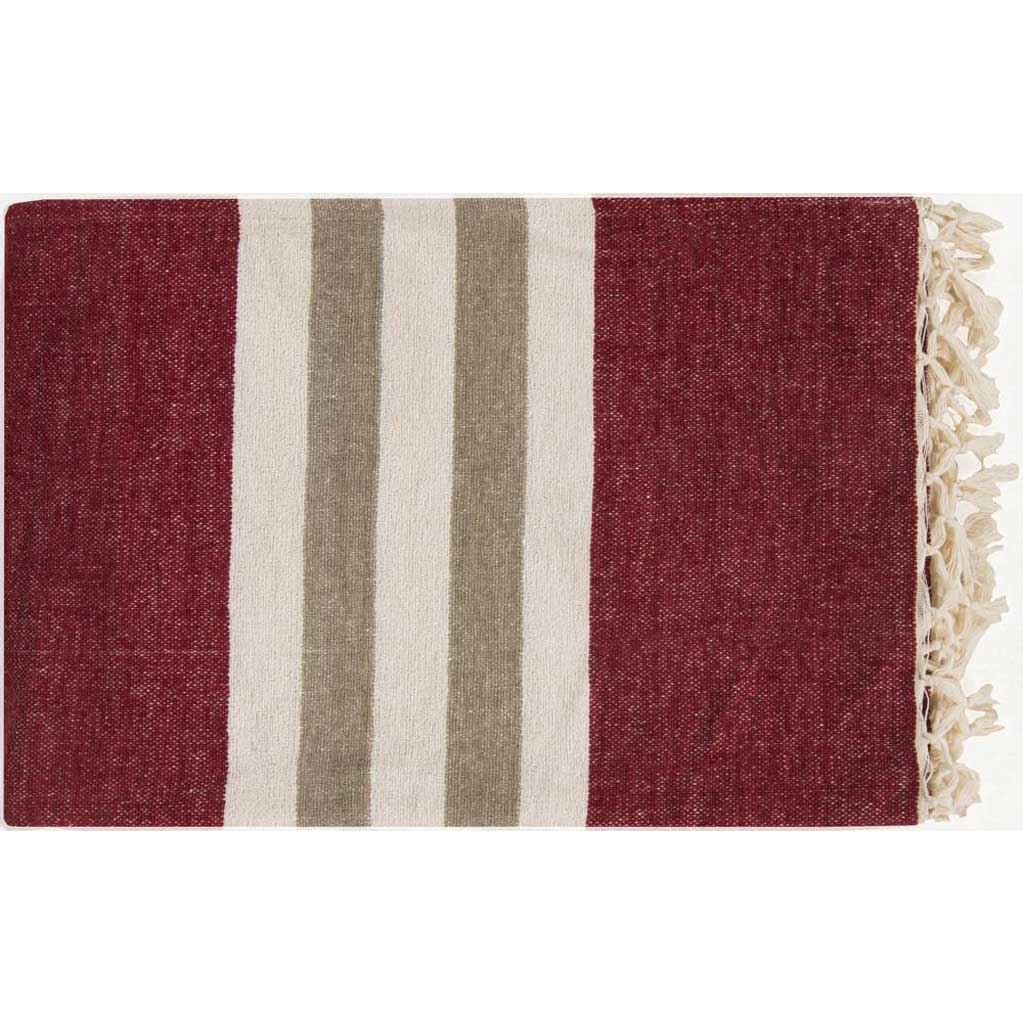 Troy Stripes Red Throw