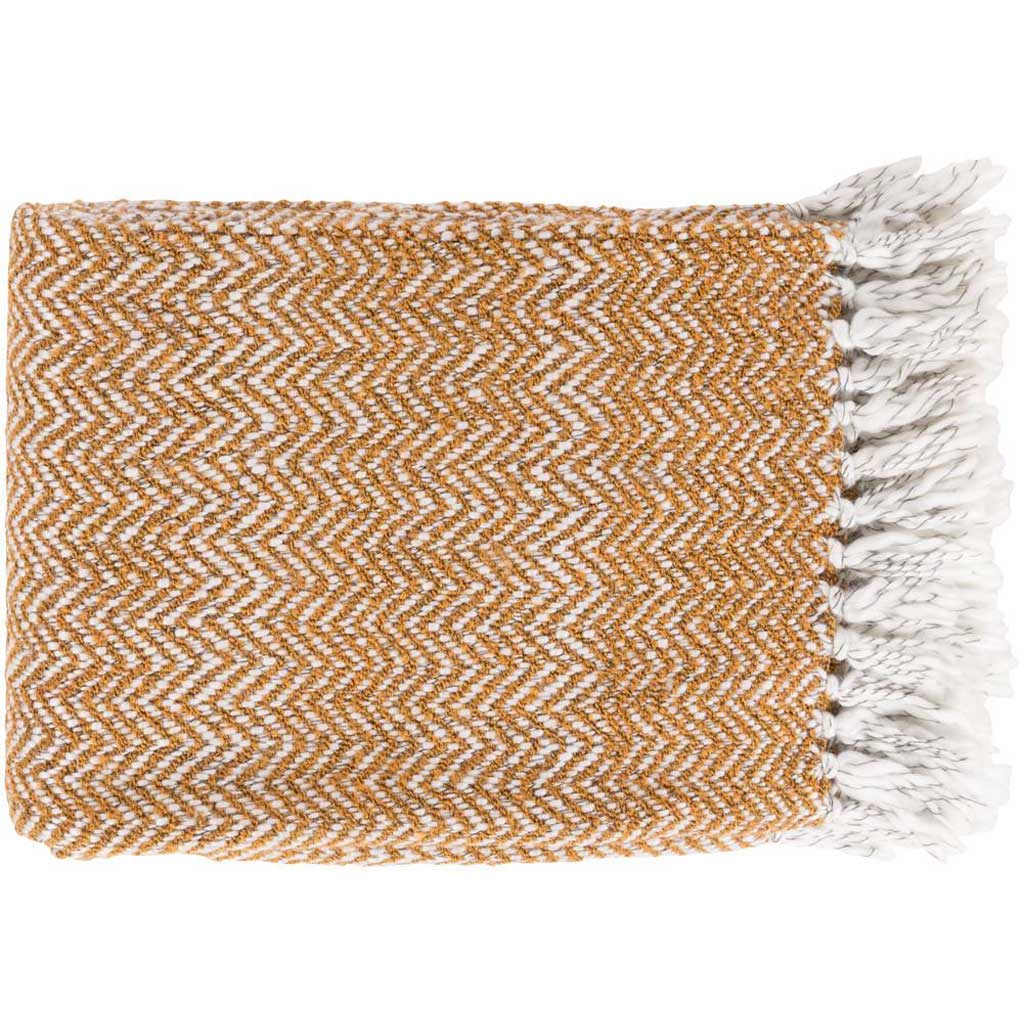Trina Textural Orange Throw