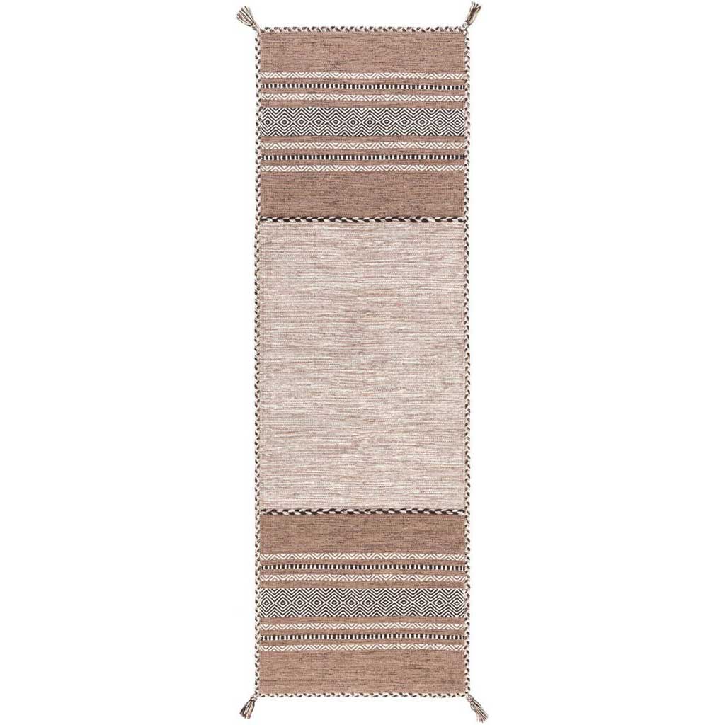 Trenza Black/Taupe Runner Rug