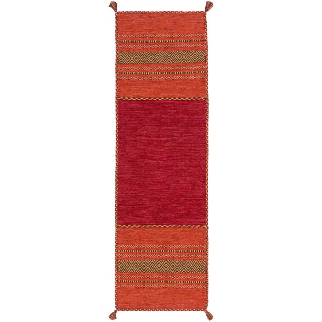Trenza Cherry/Chocolate Runner Rug