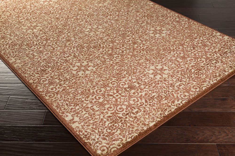 Tatil Burgundy/Beige Area Rug - Froy.com