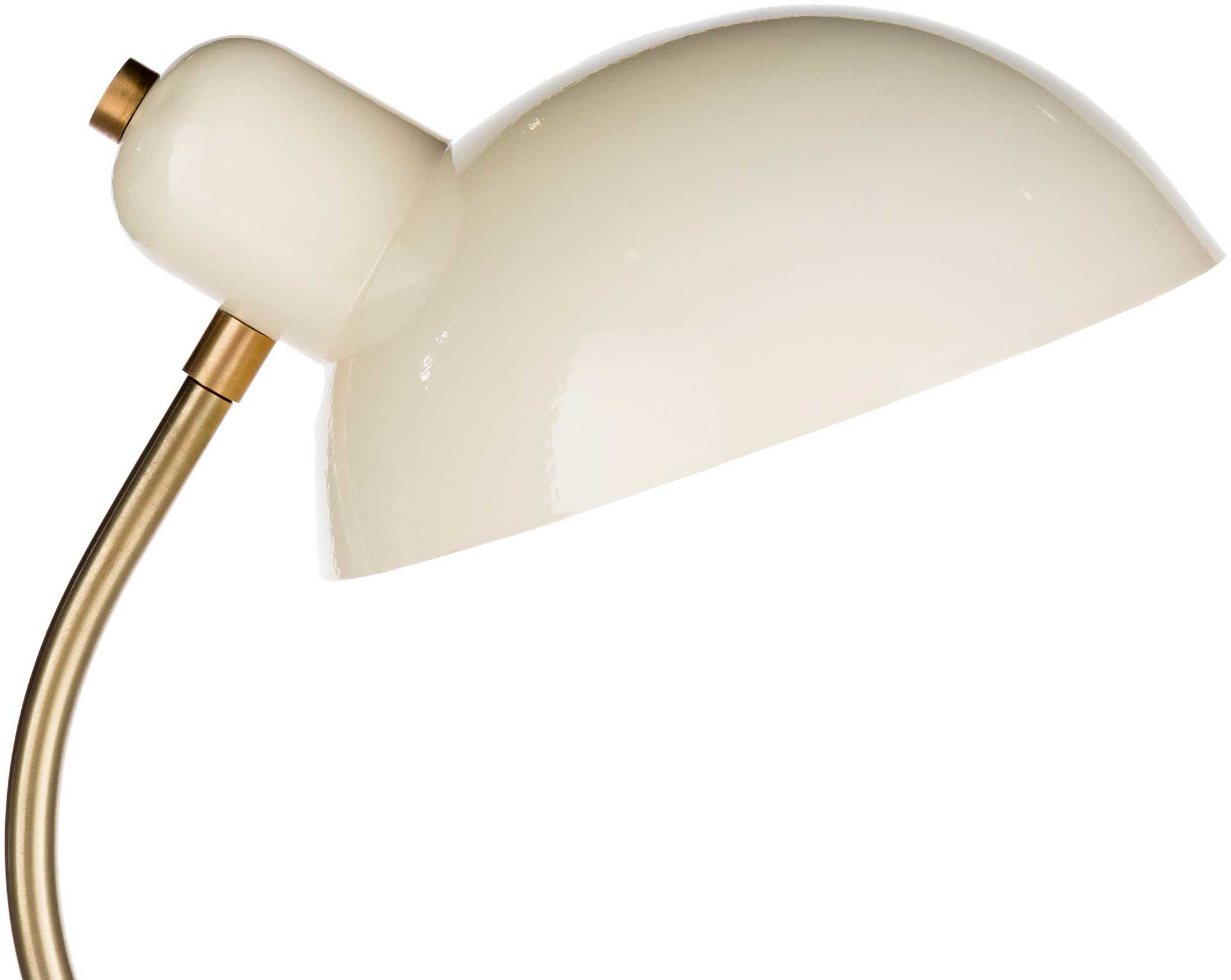 Umar Table Lamp Beige/Brass/White