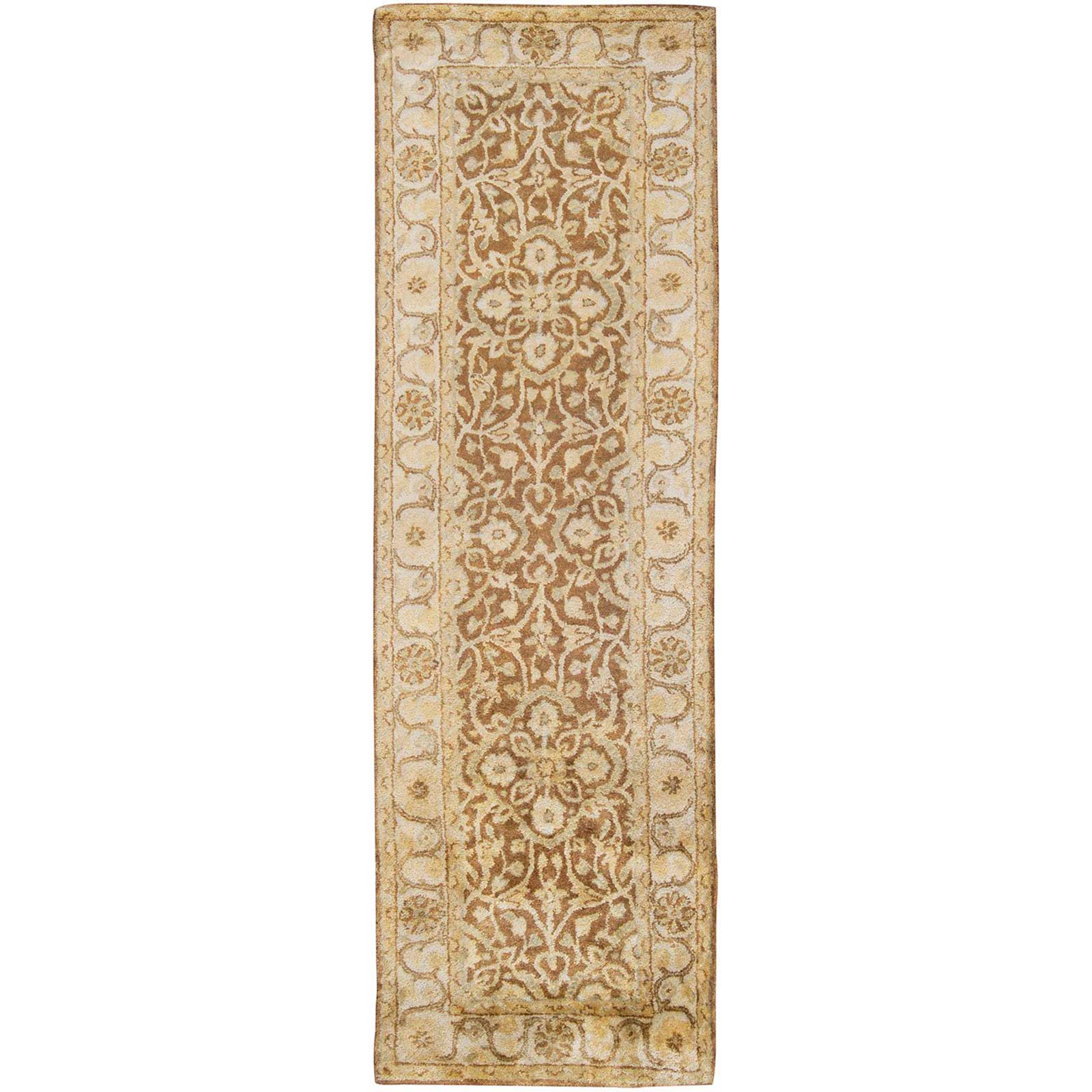 Vintage Mocha/Beige Runner Rug