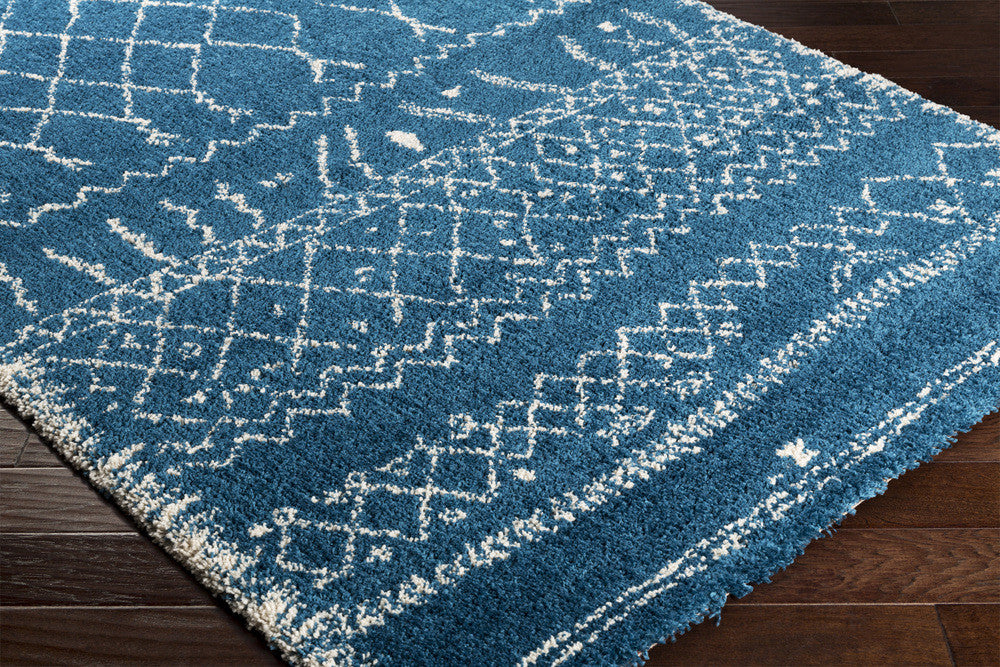 Wilder Sky Blue/White Area Rug