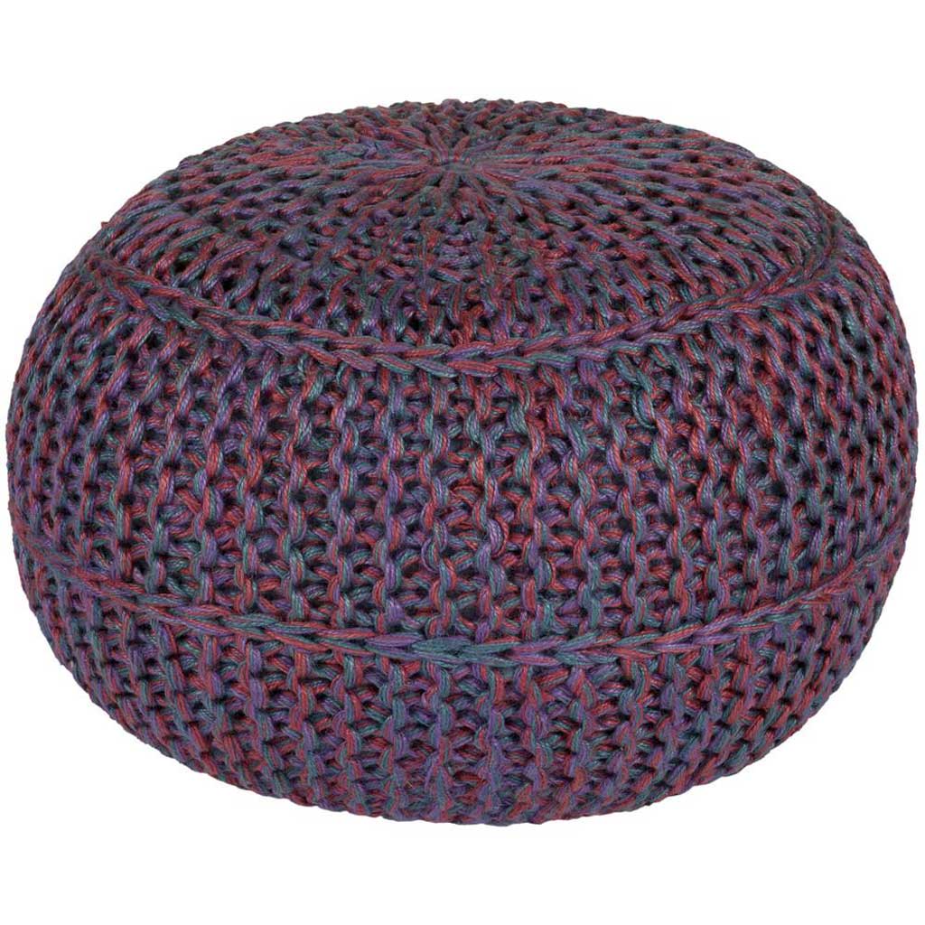Wisteria Purple Sphere Pouf
