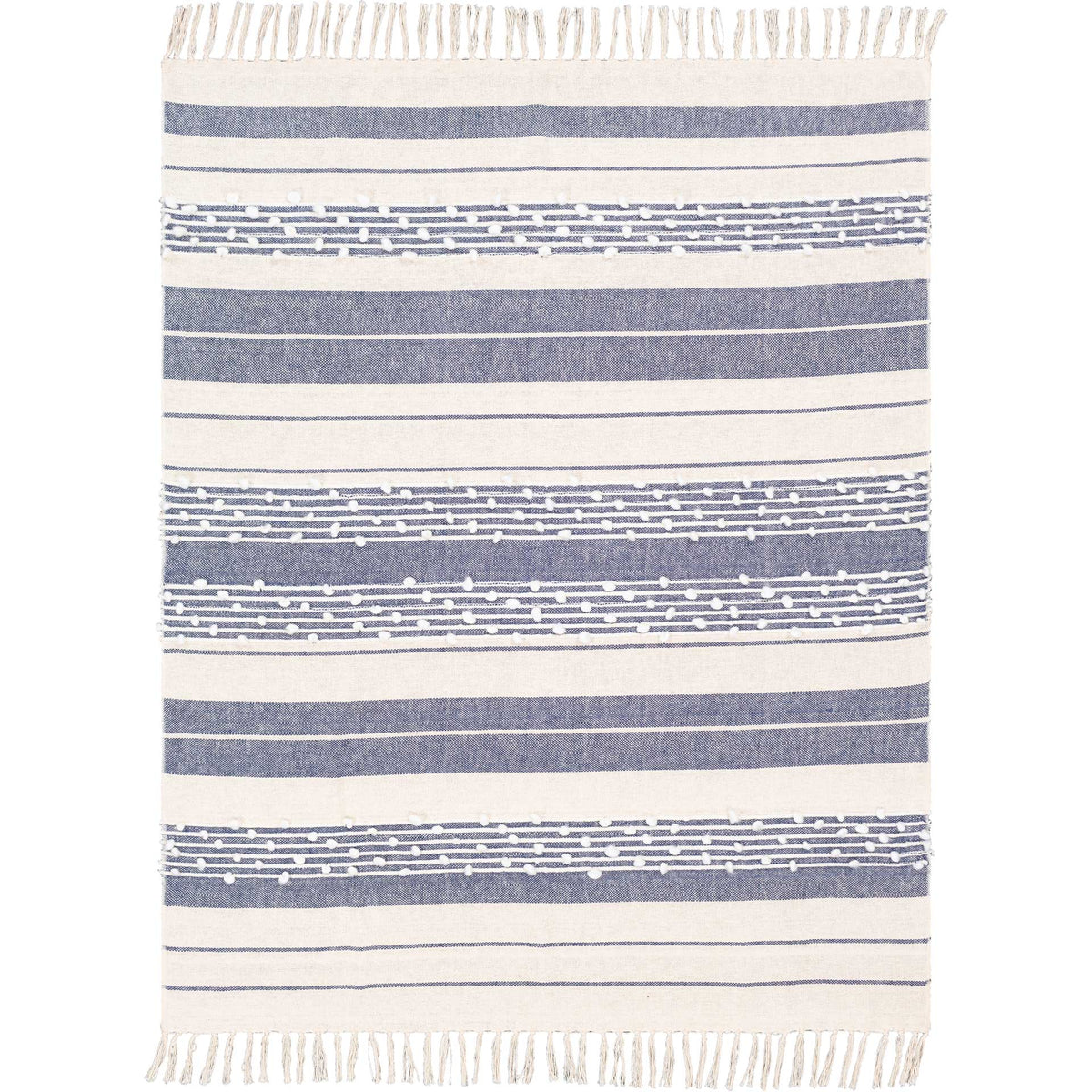 Yemariam Throw Navy/White/Cream