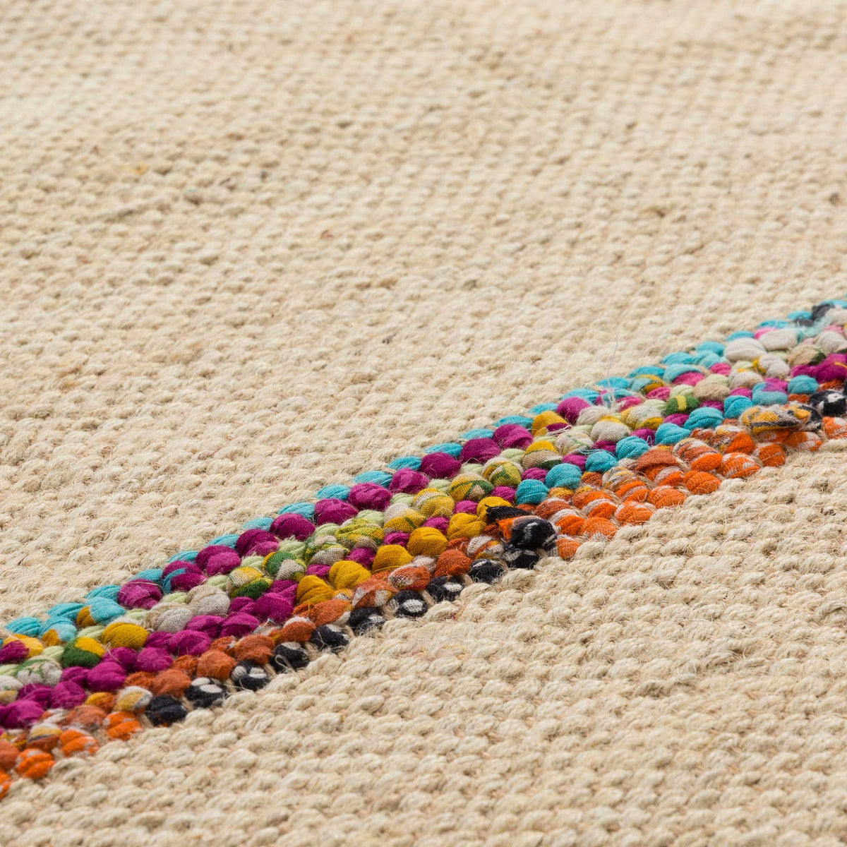 Zeke Wall Hanging Wheat/Charcoal/Navy