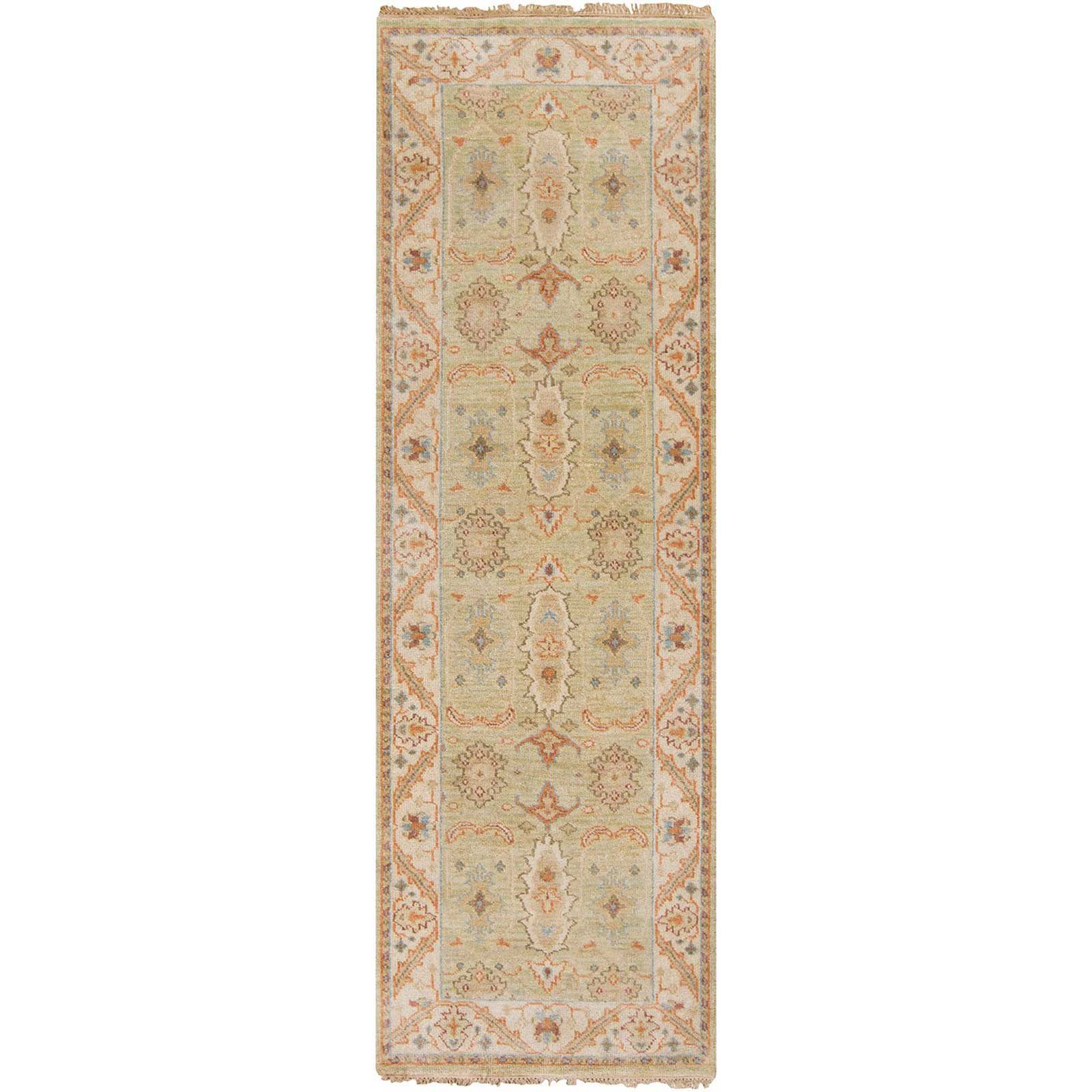 Zeus Sea Foam/Beige Runner Rug