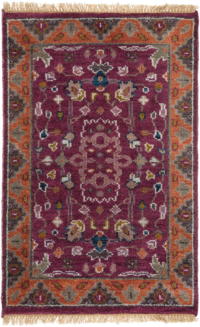 Zeus Purple/Orange Area Rug - Froy.com