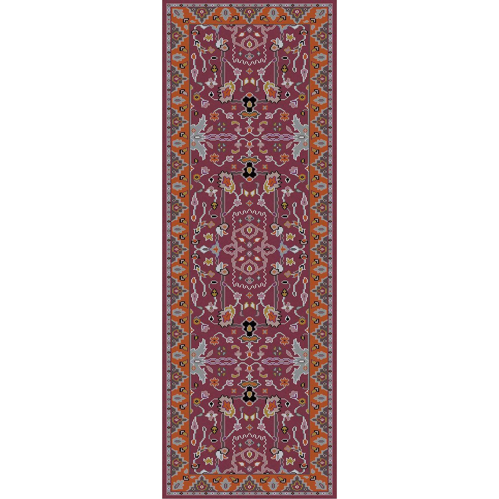 Zeus Purple/Orange Runner Rug