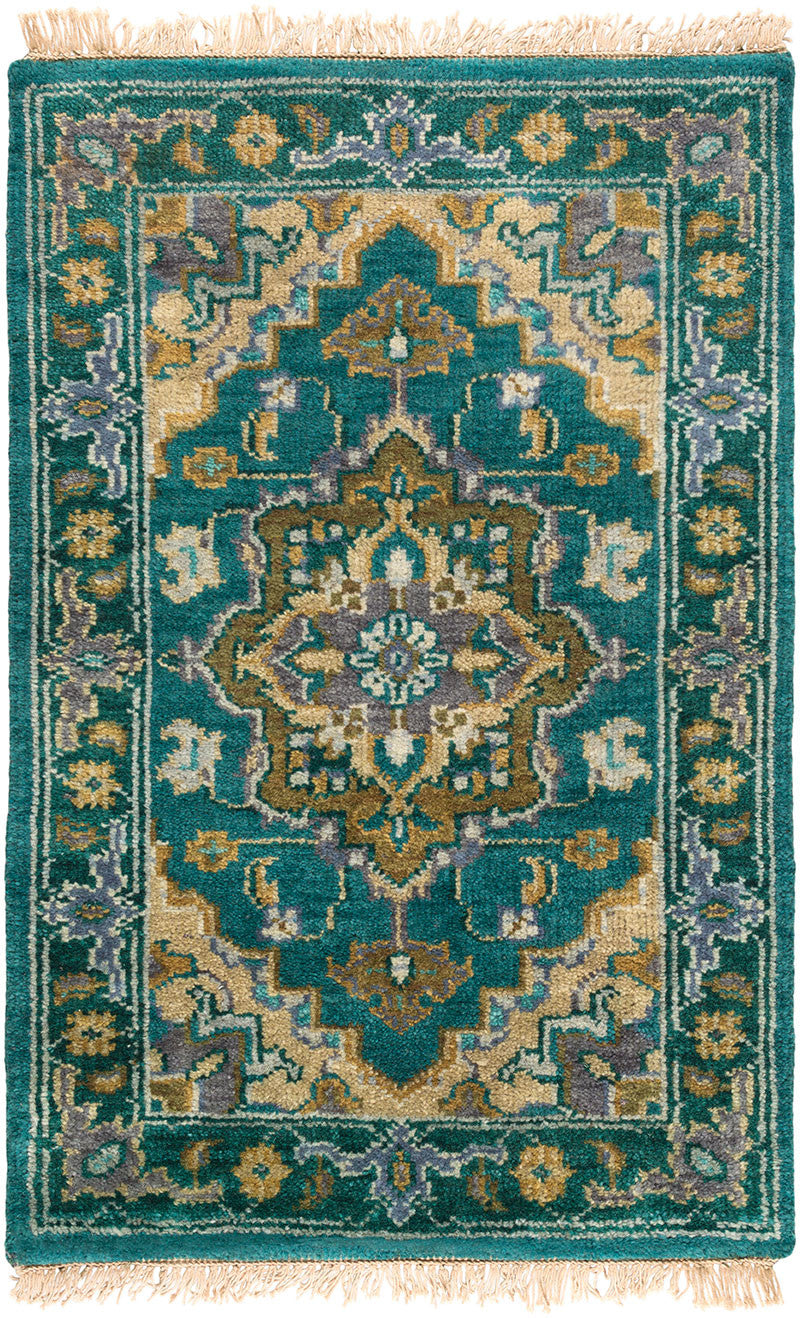 Zeus Teal/Olive Area Rug - Froy.com