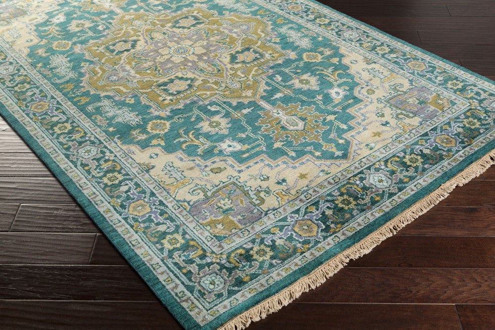 Zeus Teal/Olive Area Rug