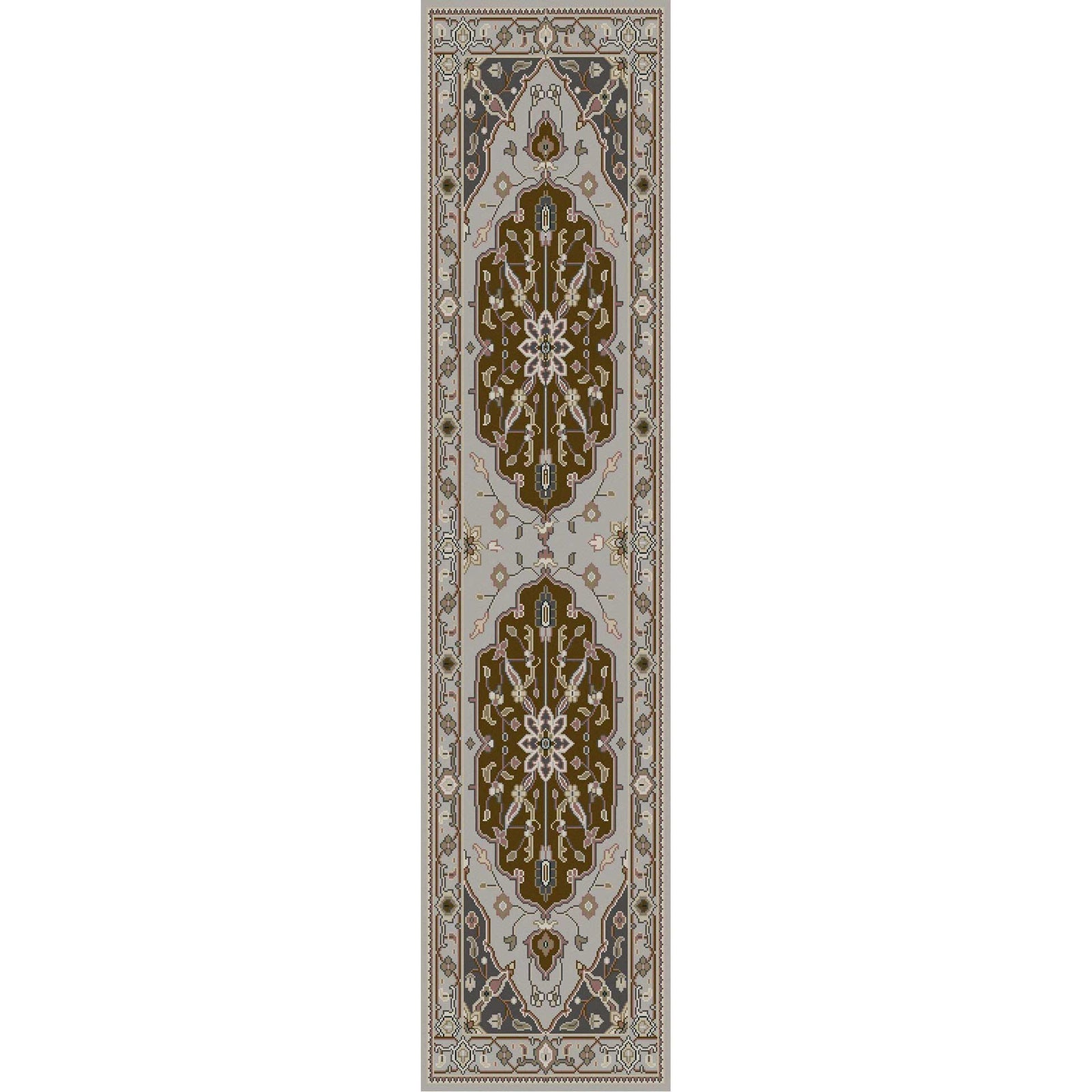 Zeus Slate/Charcoal Runner Rug