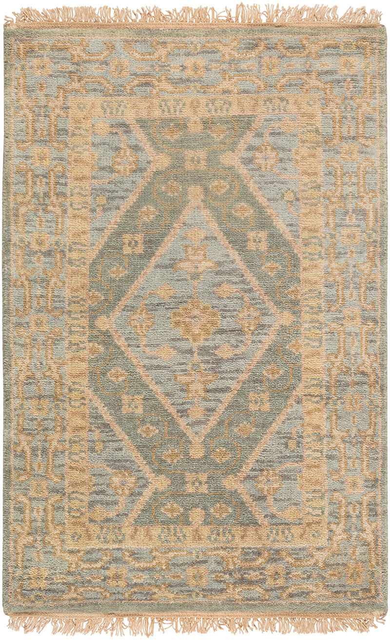 Zeus Moss/Slate Area Rug - Froy.com