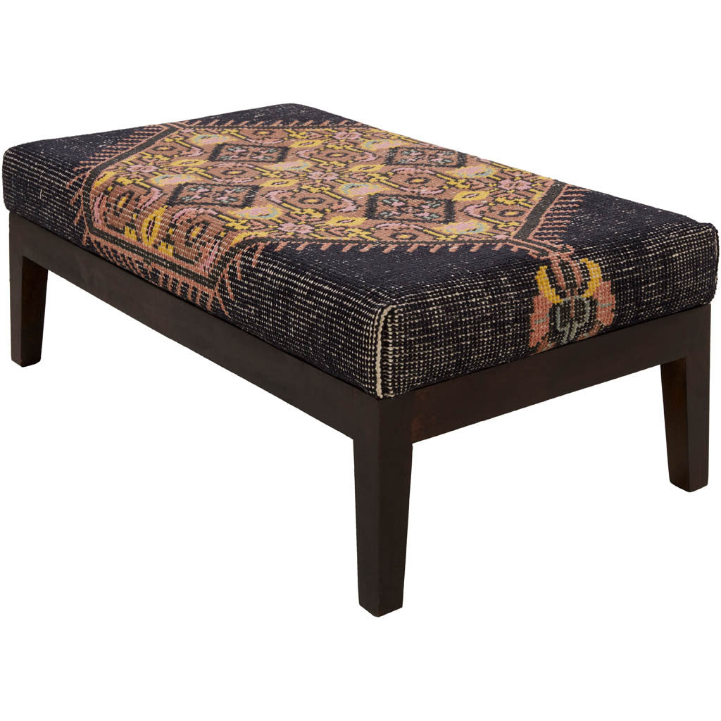 Zahara Charcoal/Mauve/Carnation Bench