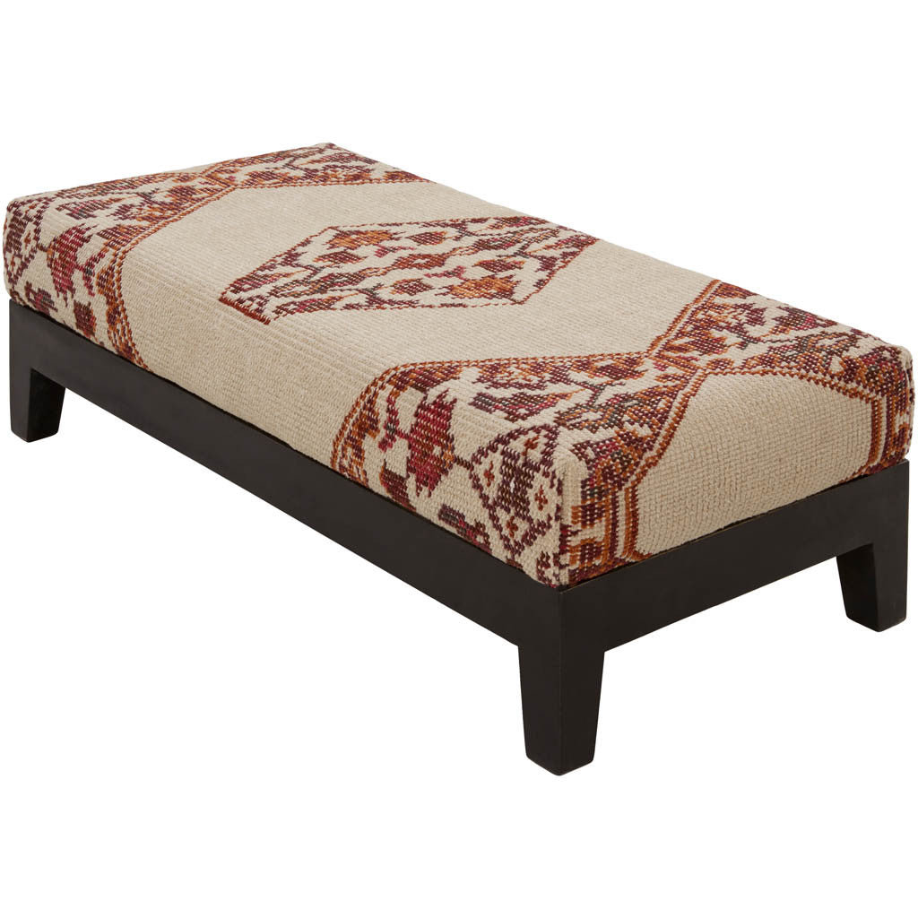 Zahara Sea Foam/Salmon/Poppy Bench