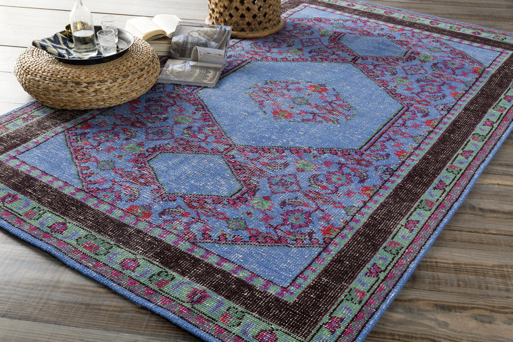 Zahra Cobalt/Teal Area Rug